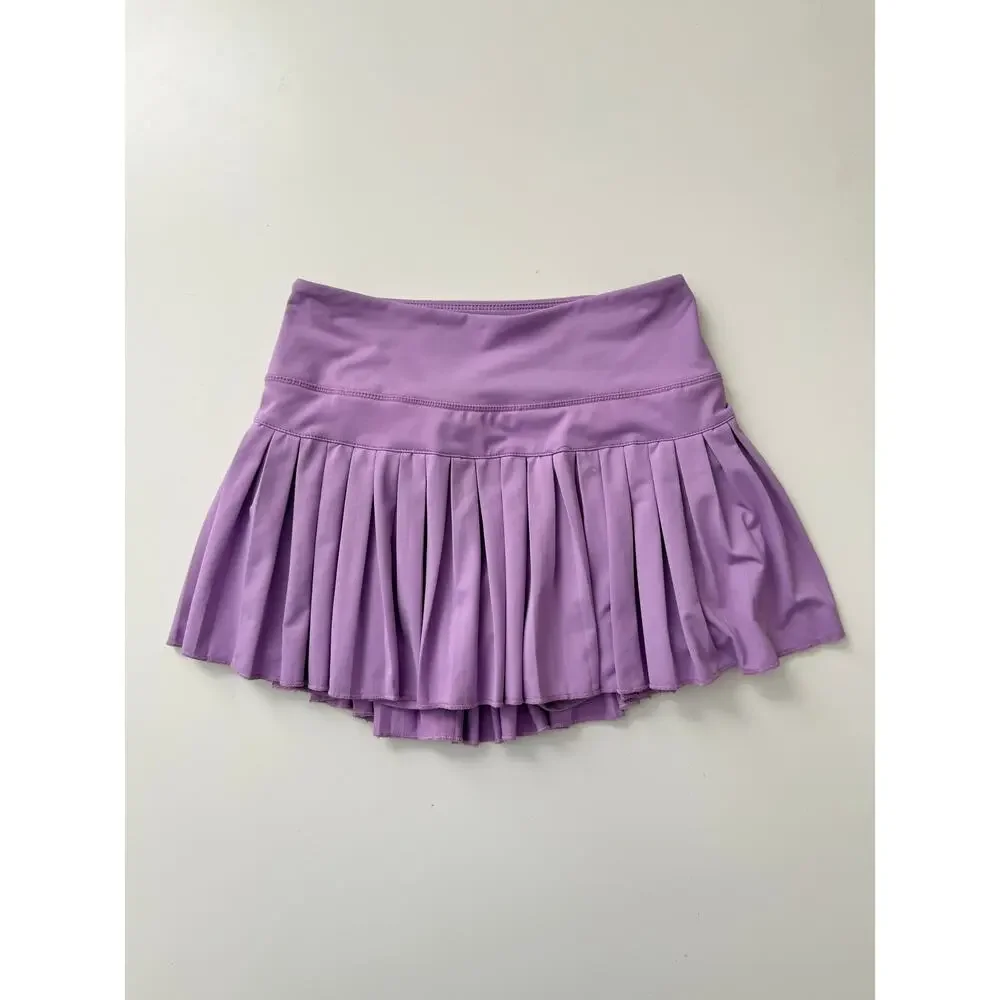 gold hinge pleated tennis skirt - size XS - Picture 4 of 5